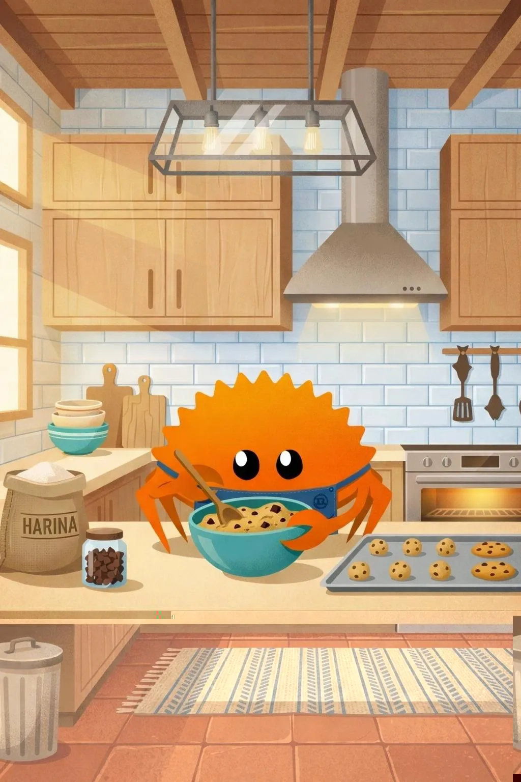 Ferris cocinando cookies